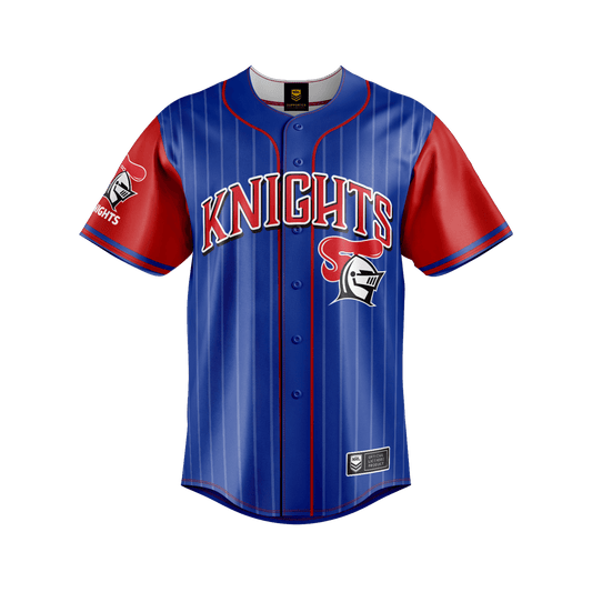 NRL 'Slugger' Baseball Shirt - Newcastle Knights - Tee