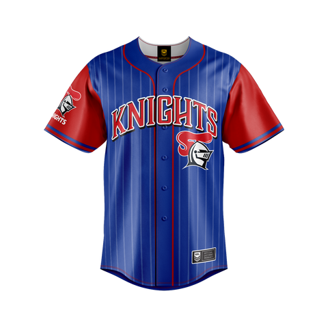 NRL 'Slugger' Baseball Shirt - Newcastle Knights - Tee