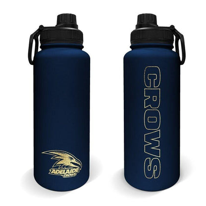 AFL Stainless Steel 960mL Drink Bottle - Adelaide Crows - Double Walled