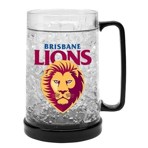 AFL Freeze Mug - Brisbane Lions - 375ML - Gel Freeze Mug Cup