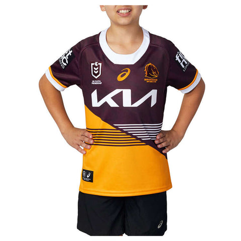 NRL 2024 Home Jersey - Brisbane Broncos - Rugby League - YOUTH