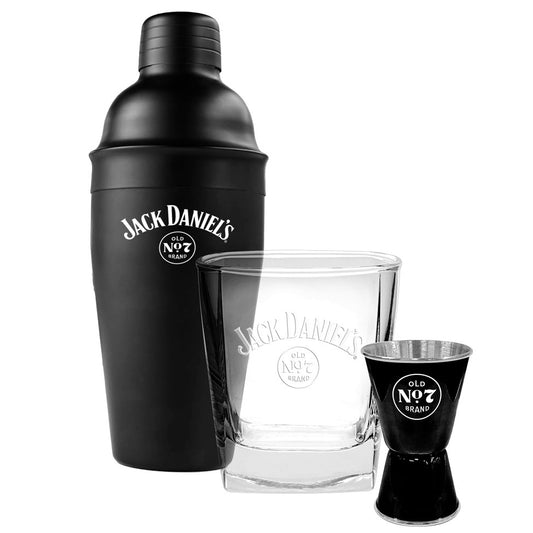 Jack Daniels - Mixer Gift Pack - Shaker, Spirit Glass & Pourer Gift Set