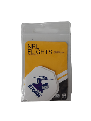 NRL Replacement Dart Flights Set Of 3 - Melbourne Storm - Darts