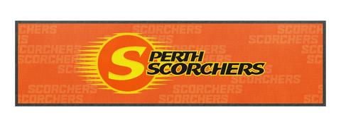Big Bash Cricket - Perth Scorchers - Bar Runner - 25x90cm - Rubber Backed