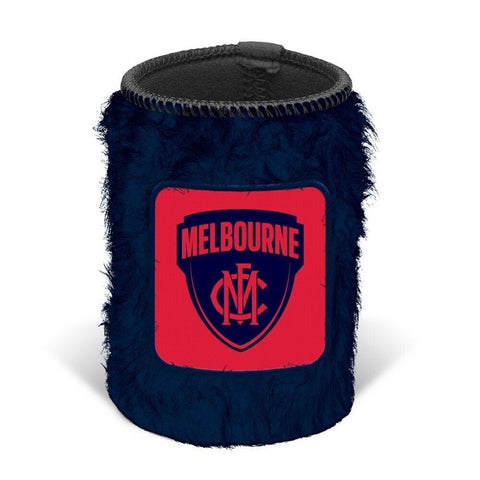 AFL Fluffy Stubby Cooler - Melbourne Demons - Can Holder