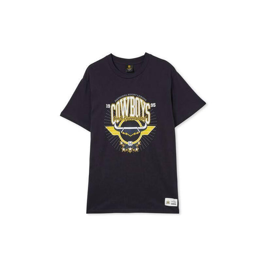 NRL Club Starburst Tee Shirt - North Queensland Cowboys - Adult