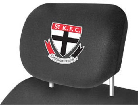 AFL Car Head Rest Cover - St Kilda Saints - Set Of Two Covers