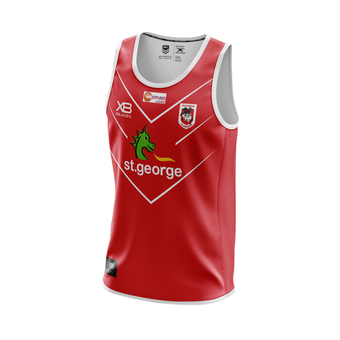 NRL 2020 Training Singlet - St George Illawarra Dragons - Mens And Youth - Red