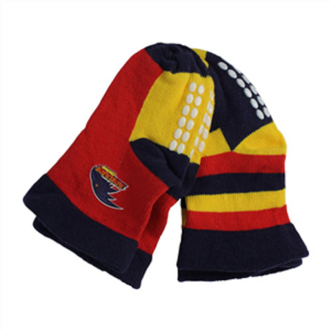 AFL Infant Socks - Adelaide Crows - Set Of Two - Non Slip - Sock - Baby