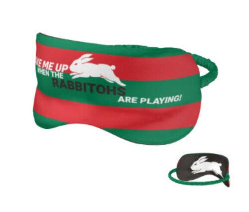 NRL Sleep Mask - South Sydney Rabbitohs - Reversible - Washable - One Size