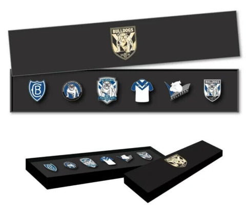 NRL Evolution Pin Set - History Logos - Canterbury Bulldogs