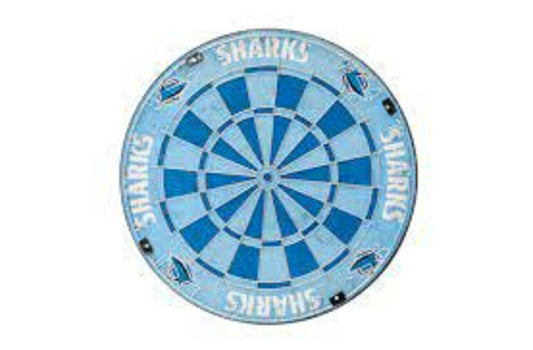 NRL Competition Size Dart Board - Cronulla Sharks - In Box - Dartboard