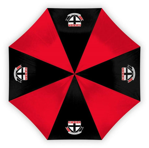 AFL Compact Umbrella - St Kilda Saints - Rain - Glovebox - 60cm Length W17cm