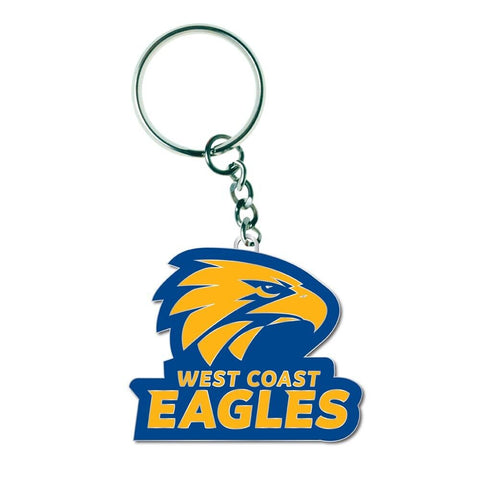 AFL Logo Metal Key Ring - West Coast Eagles - Keyring - Aussie Rules - TROFE