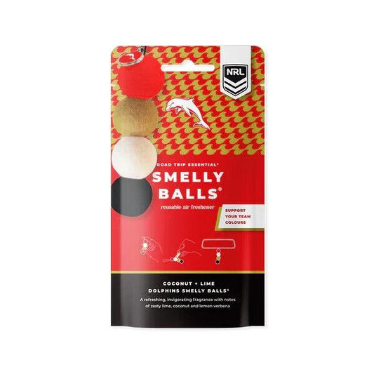 NRL Smelly Balls Set - Dolphins - Re-useable Car Air Freshener