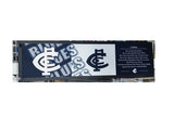 AFL Bar Runner - Carlton Blues - Bar Mat - Team Song - 25cm x 90cm