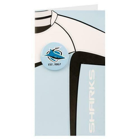 NRL Gift Card With Badge - Cronulla Sharks - Gifts