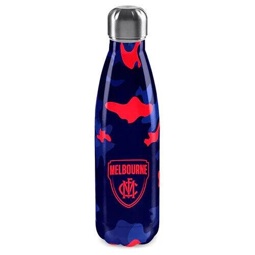 AFL Stainless Steel Wrap Water Bottle - Melbourne Demons - 500mL