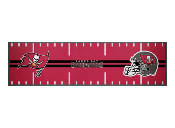 NFL Bar Runner - Tampa Bay Buccaneers - 25x90cm - Rubber Backed