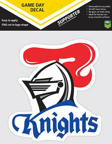 NRL Game Day Decal  - Newcastle Knights - Car Sticker 180mm