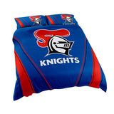 NRL Doona Quilt Cover With Pillow Case - Newcastle Knights - All Sizes - Bed