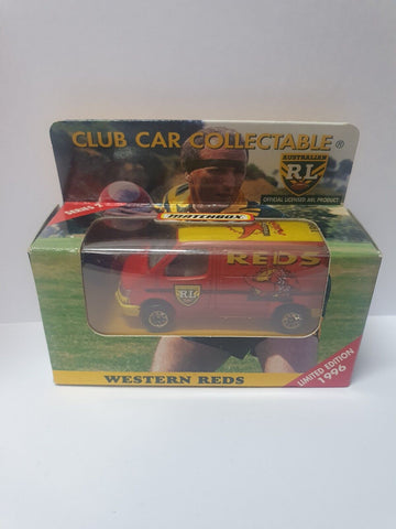 NRL 1996 Collectors Edition Toy Car - Western Reds - Matchbox Car