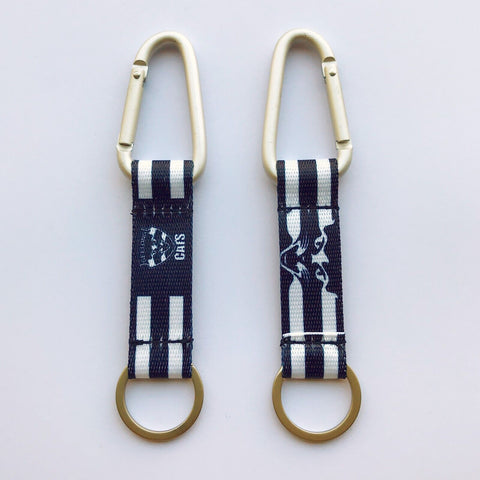 AFL Carabiner Key Ring - Geelong Cats - Keyring - Clip and Ring