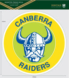 NRL Heritage Fridge Decal - Canberra Raiders - Team Logo Sticker - 470x470mm