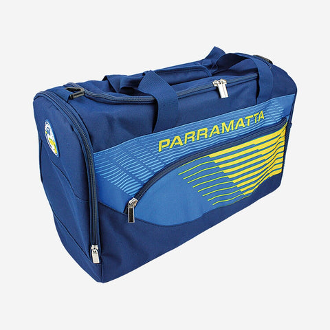 NRL Sports Bag - Paramatta Eels - Team Logo Travel School Sport Bag