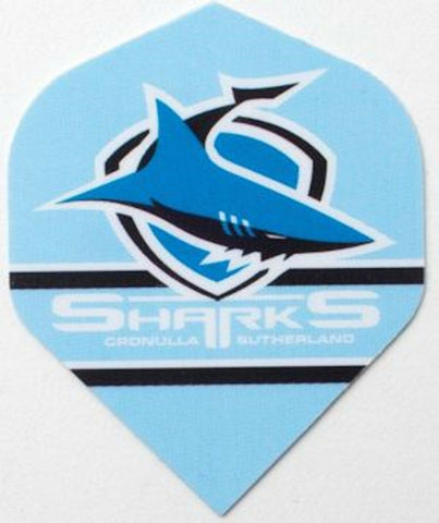 NRL Replacement Dart Flights Set Of 3 - Cronulla Sharks - Darts - Rugby League