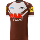 NRL 2023 Warm Up T-Shirt - Penrith Panthers - Adult - Brown Tee Shirt  O'NEILLS