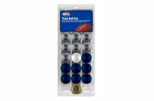 AFL Pool Snooker Billiards 16 Ball Full Set - Team Vs Colour - Geelong Cats