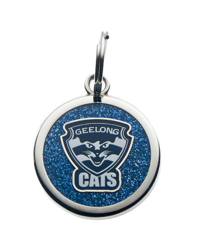 AFL Pet ID Tag - Geelong Cats - Engravable - 25mm diameter