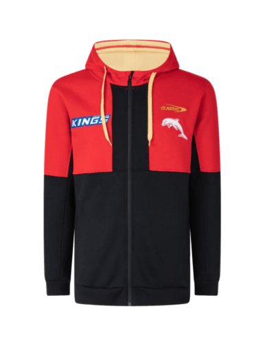 NRL 2023 Zipped Hoodie - Dolphins - Rugby League - Youth - CLASSIC