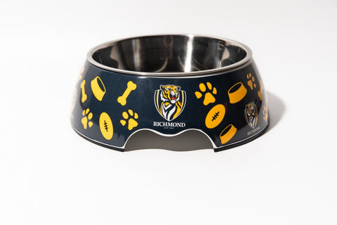 AFL Pet Bowl - Richmond Tigers - Food Water - Dog Cat
