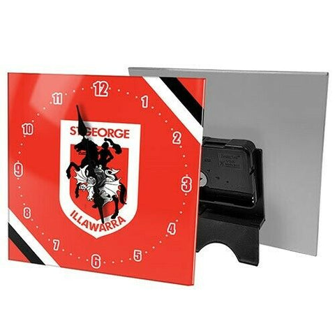 NRL Desk Clock  - St George Illawarra Dragons - Gift Box