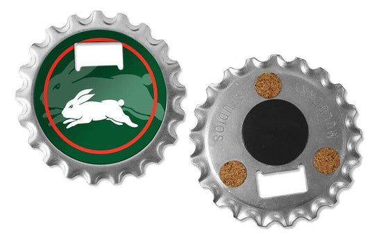 NRL Bottle Opener, Magnet & Coaster - South Sydney Rabbitohs - Rugby League