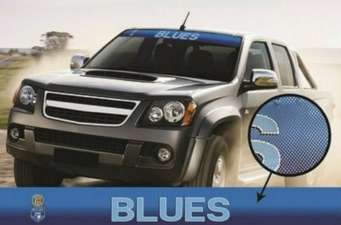 NRL Window Sun Visor Decal - New South Wales Blues - NSW - See Thru Car Sticker