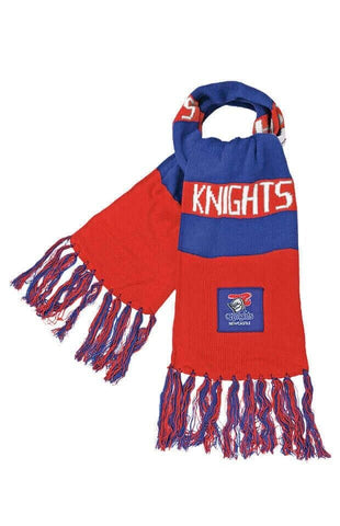 NRL Bar Scarf with Patch - Newcastle Knights - Rugby League - Supporter