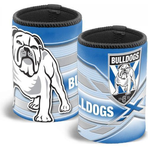 NRL Stubby Can Cooler - Canterbury Bulldogs - Drink - Rubber Base