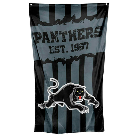 NRL Wall Flag Cape - Penrith Panthers - 150cm x 90cm - Steel Eyelets