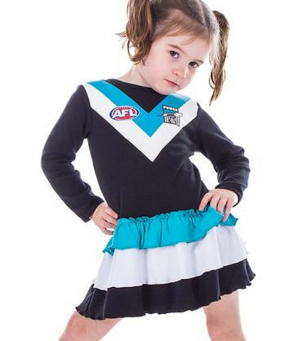 AFL - Port Adelaide Power - Footysuit Girls Dress Toddler Kid -