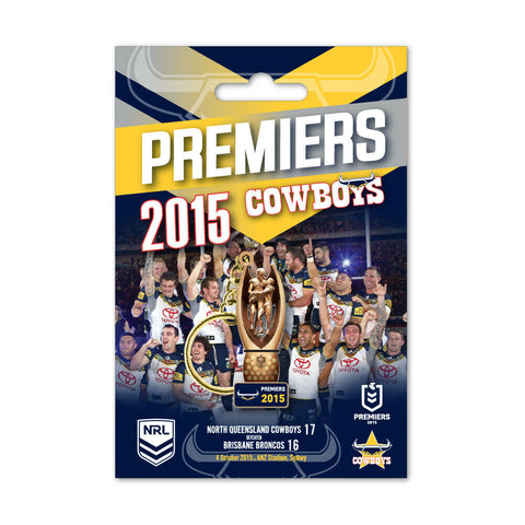 NRL Premiers Trophy Keyring - North Queensland Cowboys - 2015 - Key Ring