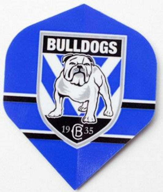 NRL Replacement Dart Flights Set Of 3 - Canterbury Bulldogs - Darts