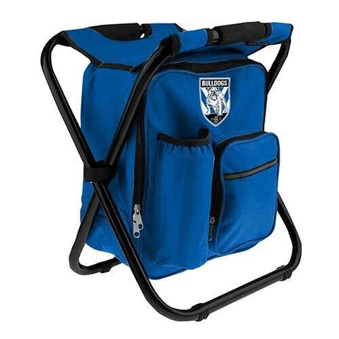 NRL Insulated Cooler Bag Camping Stool - Canterbury Bulldogs - Foldable