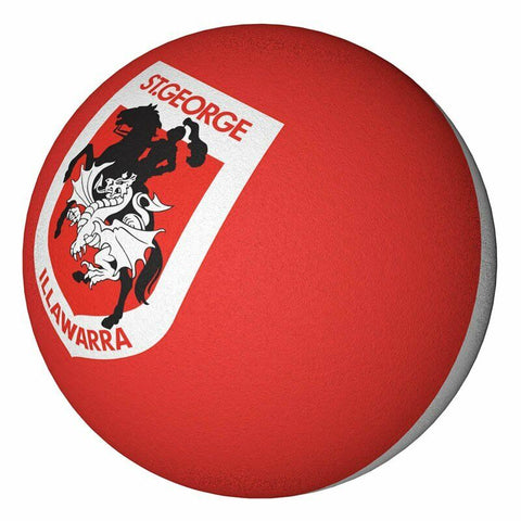 NRL St George Illawarra Dragons Rubber High Bounce Hand Ball - Set Of TWO - 6cm
