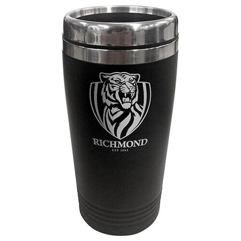 AFL Coffee Travel Mug - Richmond Tigers - Thermal Drink Cup With Lid