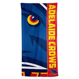AFL Beach Towel - Adelaide Crows - Bath - Team Logo - 150cm x 75cm