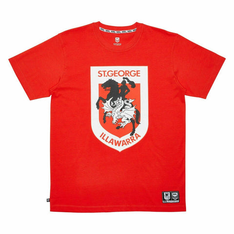 NRL Cotton Logo Tee Shirt - St George Illawarra Dragons - YOUTH - Rugby League