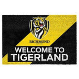 AFL Front Back Door Welcome Entry Mat - Richmond Tigers - 61cm x 41cm